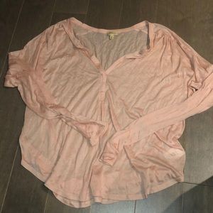 Babaton XS semi sheer light top